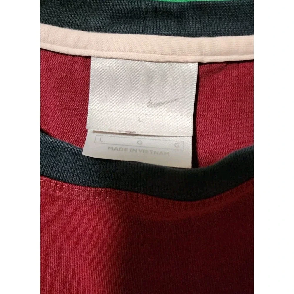 Vintage Nike Large Men's Red/Black/White Shirt